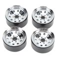 thumbnail image 3 of RC Moyeu de Roue, Fer Résistant à l'Usure 4PCS Facile à Installer Moyeu de Roue RC Beadlock 1,9 Po pour Remplacement Noir, Blanc, Argent, Ti Couleur, 3 of 8