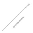 thumbnail image 1 of Sterling Silver 2.9mm Diamond Cut Rope Style Chain 24 in, 1 of 4
