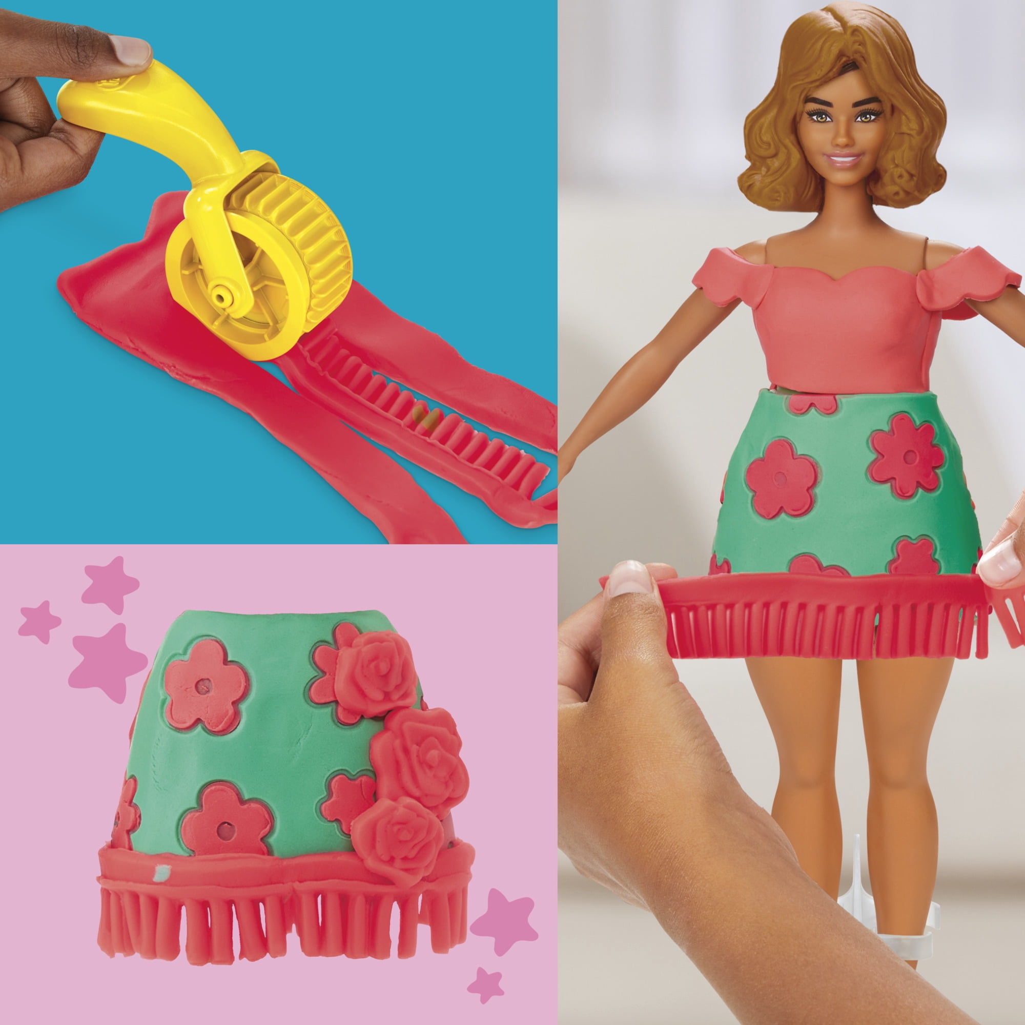 Play-Doh Barbie Florals and Fringe Doll Set