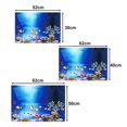 thumbnail image 3 of CBFFDC Easy to Apply Fish Backdrop Double Sided 3D Aquarium Background Clear Print Underwater World Fish Tank Decoration Poster, 3 of 5