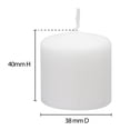 thumbnail image 3 of Mainstays 21PK Unscented White Votive Candles, 3 of 5