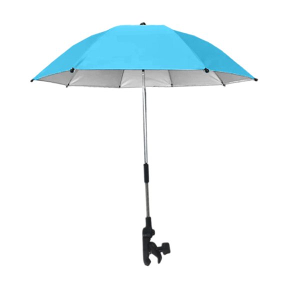 jinwen Umbrella Compact Beach Chair Umbrella for Outdoor Camping Yard Blue
