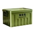 thumbnail image 1 of GROWTH TANK Bac de Rangement avec Couvercle Boîte de Rangement Robuste avec Couvercle pour Épicerie Outils Vêtements Vert, 1 of 9