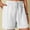 White, variant on Summer Savings Clearance! Women’s Cotton Linen Solid Color Comfortable Elastic Wide Leg Casual Shorts, Summer Beachwear, Vacation, Lounge and Everyday Shorts Clearance Sales Today Deals Prime
