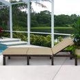 thumbnail image 3 of Gymax Chaise Longue Inclinable de Patio en Rotin pour l'Extérieur avec Coussin à 6 Positions, 3 of 9
