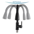 thumbnail image 3 of Robinet de Cuisine à Bec Rétractable, Vaporisateur à Jet à 2 Fonctions, Poignée Unique, Acier Inoxydable 304, Robinet Mélangeur pour Évier de Cuisine Eau Chaude et Froide, Installation Sans Effort, 3 of 7