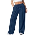 thumbnail image 2 of AUNVITO Women's Plus Size Casual Drawstring Sweatpants with Pockets for Sporty and Comfortable Style, 2 of 6