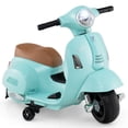 thumbnail image 1 of Costway Kids Ride on Motorcycle with Training Wheels Headlight Horn 6V Battery Green, 1 of 9