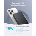 thumbnail image 3 of Anker MagGo PowerBank 10 000 mAh Mince Magnétique Noir, 3 of 6