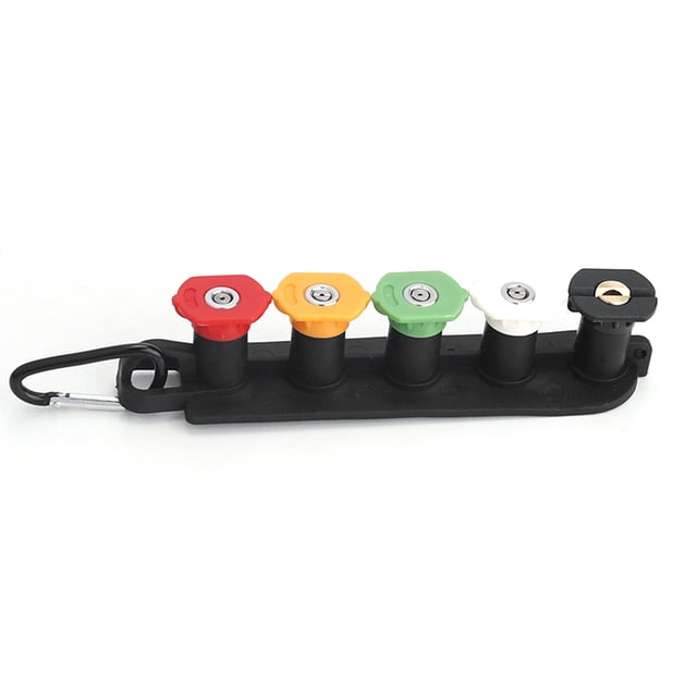 Graflsoa 5-Color Pressure Washer Nozzle Set with ABS Holder and Stainless Steel Tips, Compact 16.2cm Base for Easy Storage