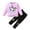 Purple, variant on FhsagQ Outfits for Girls Toddler Kids Children Baby Girls Long Sleeve Cute Cartoon Animals Tops Blouse Leopard Print Pants Trousers Outfits Set 2Pcs Girl Spring Outfits Size 14 Easter Purple 4-5 Years