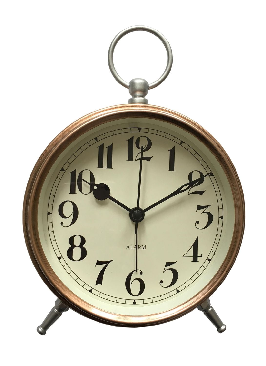 Hometrends Copper Pocketwatch Tabletop Alarm Clock
