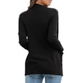thumbnail image 3 of Womens Open Front Plus Size Chunky Knit Cardigan Sweaters Dressy Long Sleeve Fall Soft Cardigan Outwear with Pockets, 3 of 4