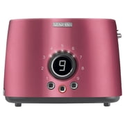 Sencor STS-6054RD 2-Slice Premium Metallic Toaster with Digital Button and Toaster Rack (Red)
