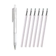 thumbnail image 1 of Amdohai 1pc Refillable & Retractable Gel Ink Pens 0.5mm Black Ink Gel Pen with 6 Ink Refills for Office School Students Adults, 1 of 8
