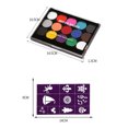 thumbnail image 2 of Body Paint Makeup, Face Painting Makeup Kit Child Friendly 2 Brushes  for Home, 2 of 8