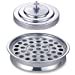 thumbnail image 3 of Stackable 12 1/4" Communion Tray & Cover and 40 Hole Insert for cups - Silver Tone Aluminum, 3 of 3