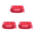 thumbnail image 1 of Baohd Dog Kennel Raised Rim To Provide Cozy And Nest-Like Feel Pet Beds Soft rose red S 3Set, 1 of 6