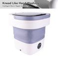 thumbnail image 4 of Portable Washing Machine, Foldable Washing Machine 7.5L Mini Washer Machine, Folding Bucket Washer with Soft Spin Dry and Drainage Pipe for Home Apartment Camping, 4 of 7