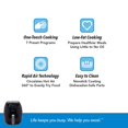 thumbnail image 3 of PowerXL Air Fryer 4 QT Maxx, Special Edition 2022, Extra Hot Air Fry, Cook, Crisp, Broil, Roast, Bake, High Gloss Finish, Black (4 Quart), 3 of 6