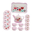 thumbnail image 2 of Little Girl Tea Party Set Role Play Pretend Toy Tea Party Set for Kids Girls, 2 of 9
