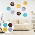 thumbnail image 2 of 8 Pcs Panneau de Carreaux Hexagonaux en Feutre Panneau Mural Auto-Adhésif, 2 of 8