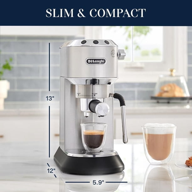 激安★未開封★DeLonghiコーヒー500g6袋セット De'Longhi EC885M Dedica Arte Pump Espresso Machine, in stainless