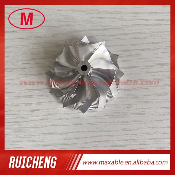 TD03 14T close reverse 39.55/51.00mm 6+6 Lames Style LEP Haute performance Turbo/aluminium 2618/billet Compresseur Roue