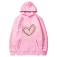 thumbnail image 5 of Penkiiy Sweat à Capuche Décontracté pour Femmes Imprimé Cœur Manches Longues L Rose, 5 of 5