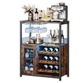 thumbnail image 4 of GloryStar Wine Bar Cabinet - Large Capacity Liquor Cabinet with Storage, Adjustable Shelves for Glassware, Sturdy MDF Construction, Easy Assembly Wine Rack Ideal for Dining Room Bar & Kitchen, 4 of 7