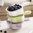 thumbnail image 3 of Double Layer Fruit and Vegetable Washing Bowl with Detachable Handle for Efficient Kitchen Draining, 3 of 6