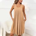 thumbnail image 1 of Pyjama pour Femmes Zeophrasy Femmes Imprimé avec Poches Chemises de Nuit Sans Manches Vêtements de Nuit devant Plissé Nuisette Col Rond Robe de Nuit Clearacne Moins de 5, 1 of 7