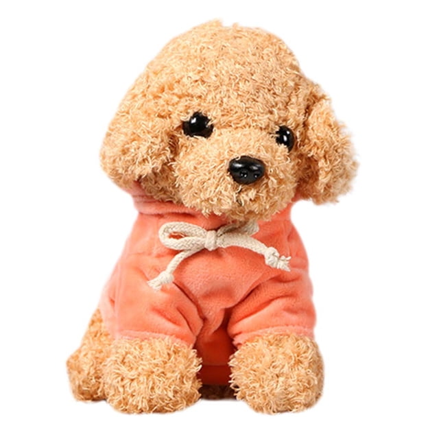EQWLJWE Chiot Peluche Simulation Jouet Poupée Nounours Chien Poupée Chiffon Mignonne Mignonne Trompette Simulation Animal Poupée