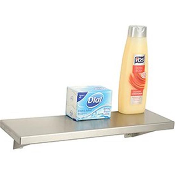 Bobrick Washroom Equipment B489340 Stainless Steel Shelf - 16 x 5 in. - Stainless Steel