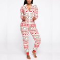 thumbnail image 3 of Pyjamas de Noël pour Femmes, Vêtements de Nuit à Capuche, 3 of 4