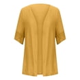 thumbnail image 3 of Womens Plus Size Cardigan Casual Half Sleeve Kimono Open Front Casual Loose Cover Ups, 3 of 6