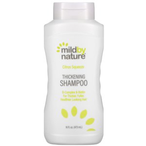 Mild By Nature, Thickening B-Complex + Biotin Shampoo by Madre Labs, No Sulfates, Citrus Squeeze, 16 fl oz (473 ml)