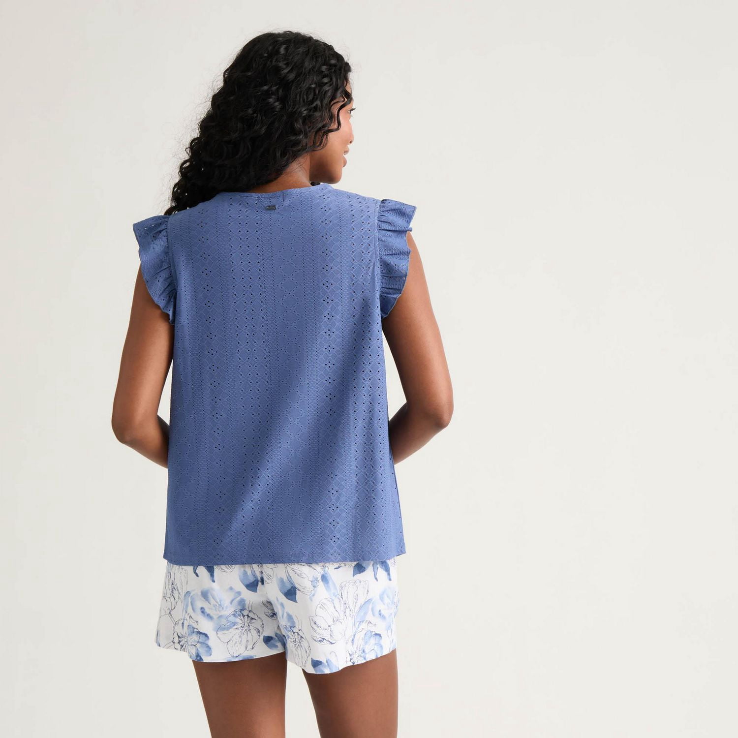 Blouse sans manches à volants en maille Mexx pour femme