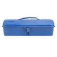thumbnail image 2 of Coffre à Outils Bleu Boîte à Outils Bleue Structure en Métal Organisateur de Rangement d'Outils Portable au Style Unique Convient au Travail Extérieur Fait de Métal de Haute Qualité, 2 of 7