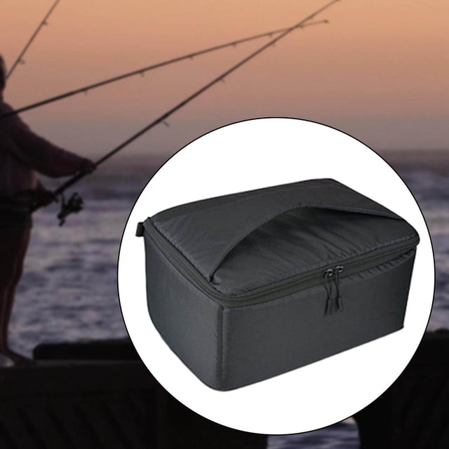 pitrice Fishing Reel Bag Storage Pouch Protective Carrying Case Drum Raft Reels 35cmx26cmx17cm