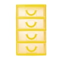 thumbnail image 1 of RXIRUCGD 13*9*15cm Mini Organizer Box Storage Container Case with 4 Clear Desktop Drawer Units,Yellow, 1 of 2