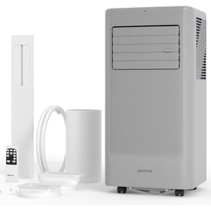 10,000 BTU Portable Air Conditioner with Remote, 3-in-1 Cooling, Fan & Dehumidifier, Quiet 50dB, LED Display, 24H Timer, Window Kit, for Rooms Up to 450 Sq. Ft.