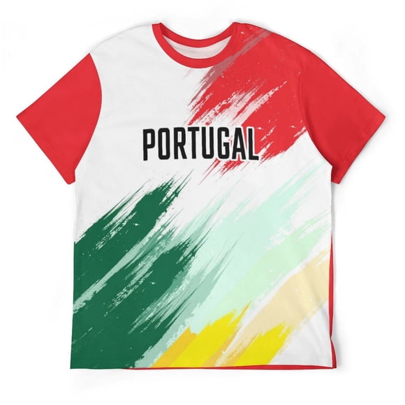 Unisex Adult Portugal T-Shirts 3D Graphic Jersey Shirts Short Sleeve Tees for Men Women