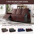 thumbnail image 4 of CHUANK Housse de Causeuse Inclinable, Housse de Sofa Inclinable Lavable, Protège-Meubles pour Chiens de Compagnie, Gris Bleuâtre, 4 of 7