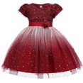 thumbnail image 1 of HAWEE Robe en Dentelle à Fleurs pour Filles, Princesse, Boutique, Mariage, Concours, Fête, Robe de Bal, 1 of 7