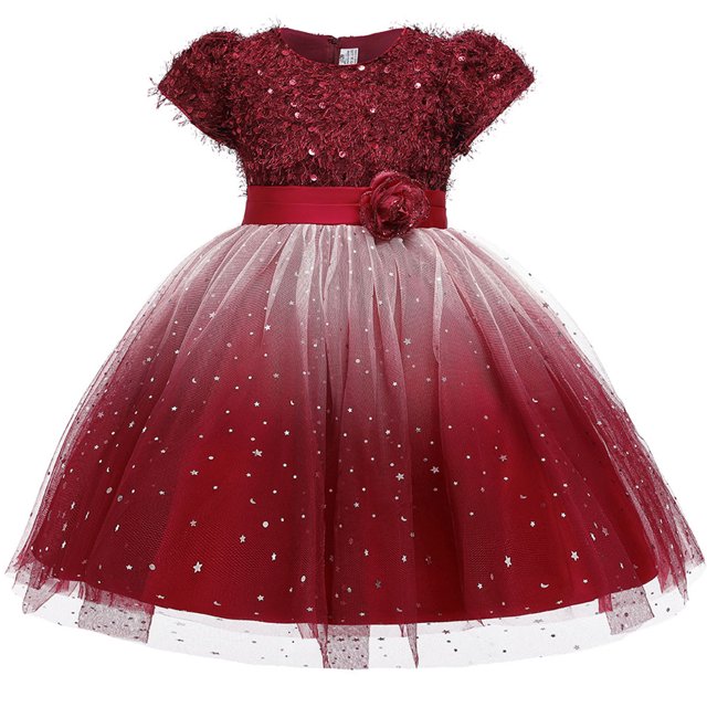 HAWEE Robe en Dentelle à Fleurs pour Filles, Princesse, Boutique, Mariage, Concours, Fête, Robe de Bal