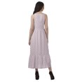 thumbnail image 4 of Moomaya Robe Imprimée Femme Fête Mariage Tenue de Fête Col Licou Robe Maxi en Rayonne, 4 of 4