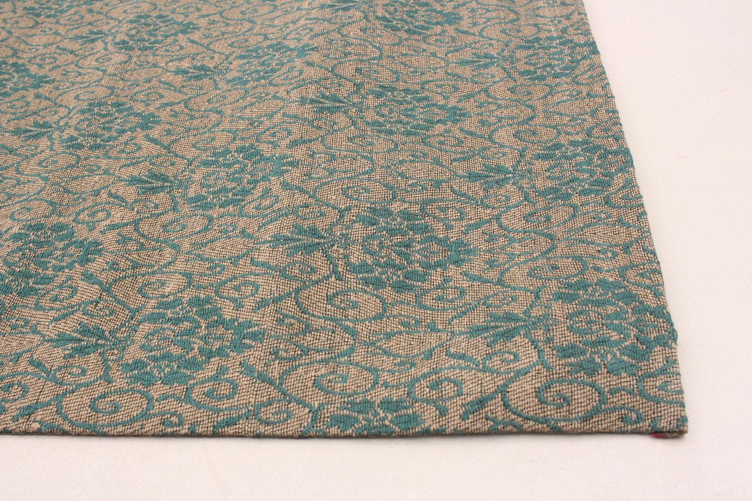 ECARPETGALLERY 4'9" x 6'9" Transitional Collage Handmade Area Rug for Living Room, Dining Room and Bedroom in Brown