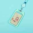 thumbnail image 3 of Porte-badge d'Identité à Oreilles de Chat Ajustable avec Lanière Rétractable, Protecteur de Carte de Nom d'Animal de Dessin Animé Mignon, Couverture Verticale Transparente, 3 of 4
