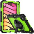 thumbnail image 1 of navor Rugged Cover Compatible with iPad Mini 6 (2021), Rotatable Kickstand Shoulder & Hand Strap Shockproof Heavy Duty Protective Case, 1 of 9